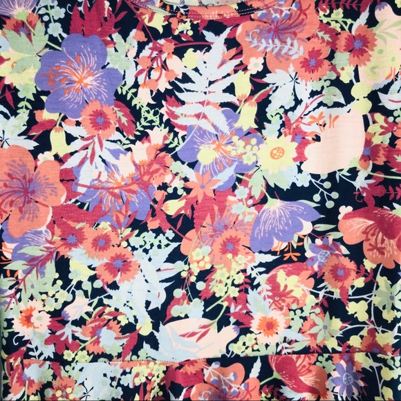 LuLaRoe Nicole Dress Sz Medium Floral Print - Picture 2 of 3
